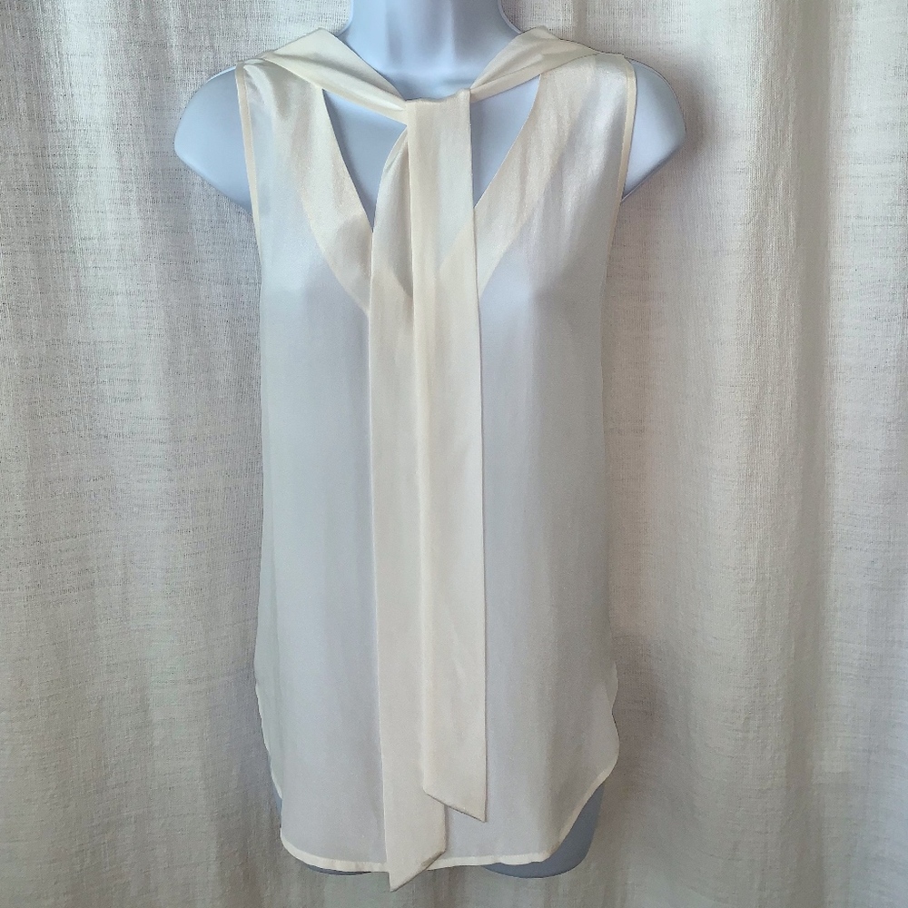 NWOT-Polo Ralph Lauren Silk Necktie Sleeveless Top - Picture 4 of 6